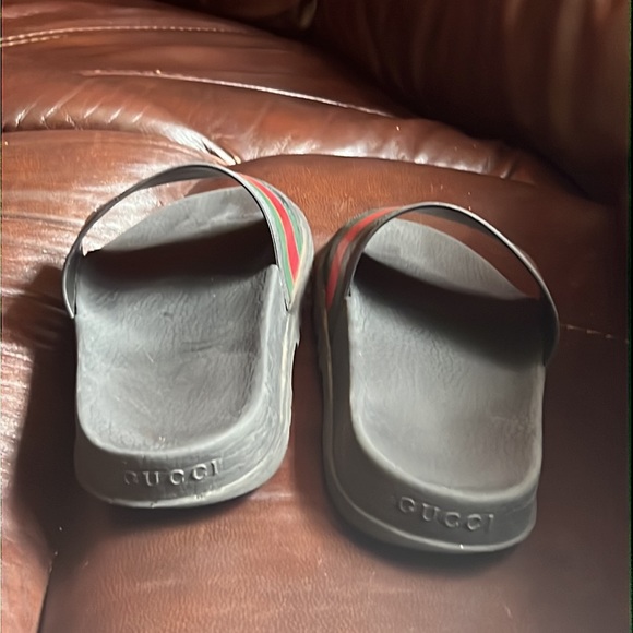 Gucci Men's Web Slide Sandals - Picture 3 of 4